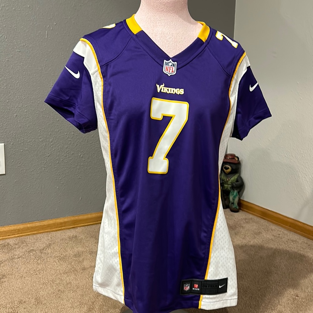 Vikings On Field Nike Ponder Jersey Size L